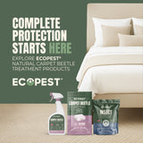 Carpet Beetle Glue Traps – 12 Pack | Sticky Indoor Pest Control Trap for Carpet Beetles