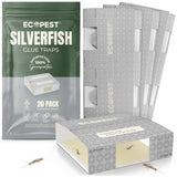 Silverfish Glue Traps – 20 Pack | Sticky Indoor Pest Control Trap for Silverfish