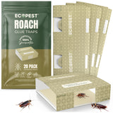 Roach Glue Traps – 20 Pack | Sticky Indoor Pest Control Trap for Cockroaches