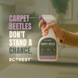 Carpet Beetle Spray – Natural, Plant-Based Killer for Carpet Beetles, Eggs & Nymphs | Fabric & Furniture-Safe Home Treatment for Indoor Use