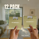 Roach Glue Traps – 12 Pack | Sticky Indoor Pest Control Trap for Cockroaches